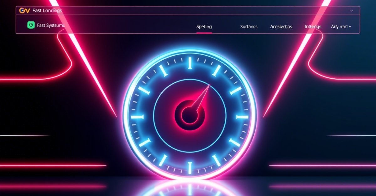 Speedometer indicating fast website performance, symbolizing how to speed up your website with improved hosting solutions.